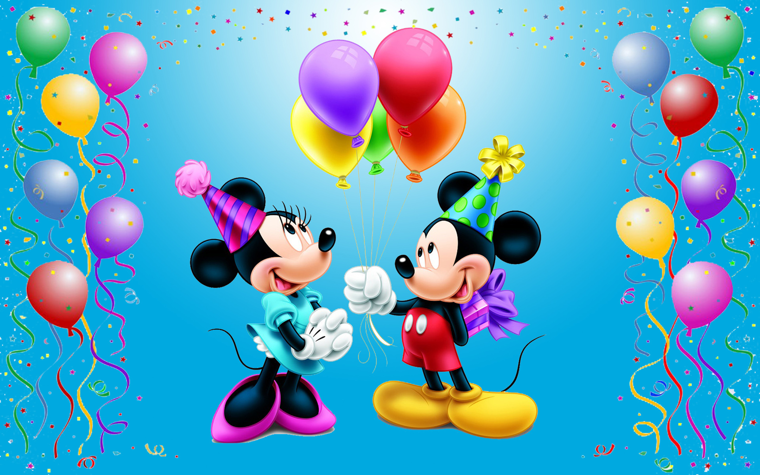 Mickey Mouse Happy Birthday Minnie Celebration Balloons Gifts For Mini Disn...