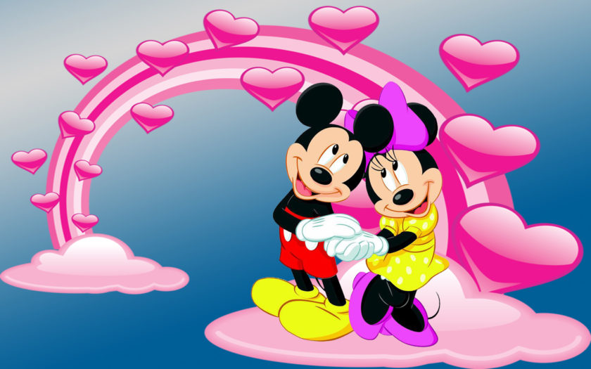 Mickey And Minnie Mouse Photo By Love Desktop Hd Wallpaper For Pc Tablet  And Mobile Download-2560x1600 : 