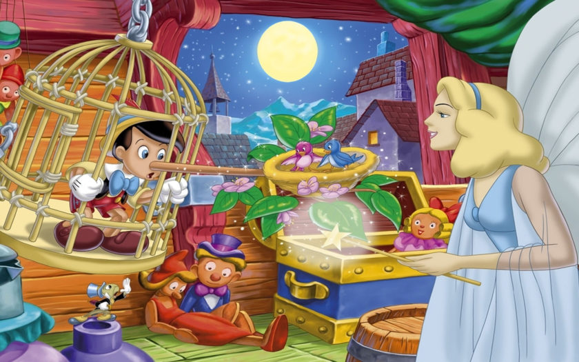 Pinocchio And The Fairy Cartoons Walt Disney Desktop Hd Wallpapers For  Mobile Phones And Computer 1920x1200 : 