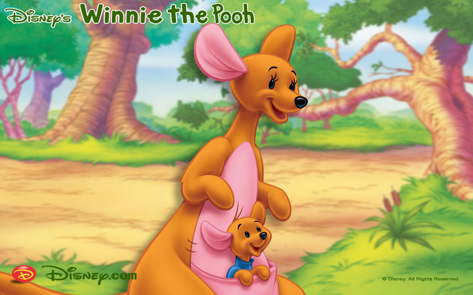 Download Winnie The Pooh Kanga And Roo Character Wallpaper Walt Disney Desk...