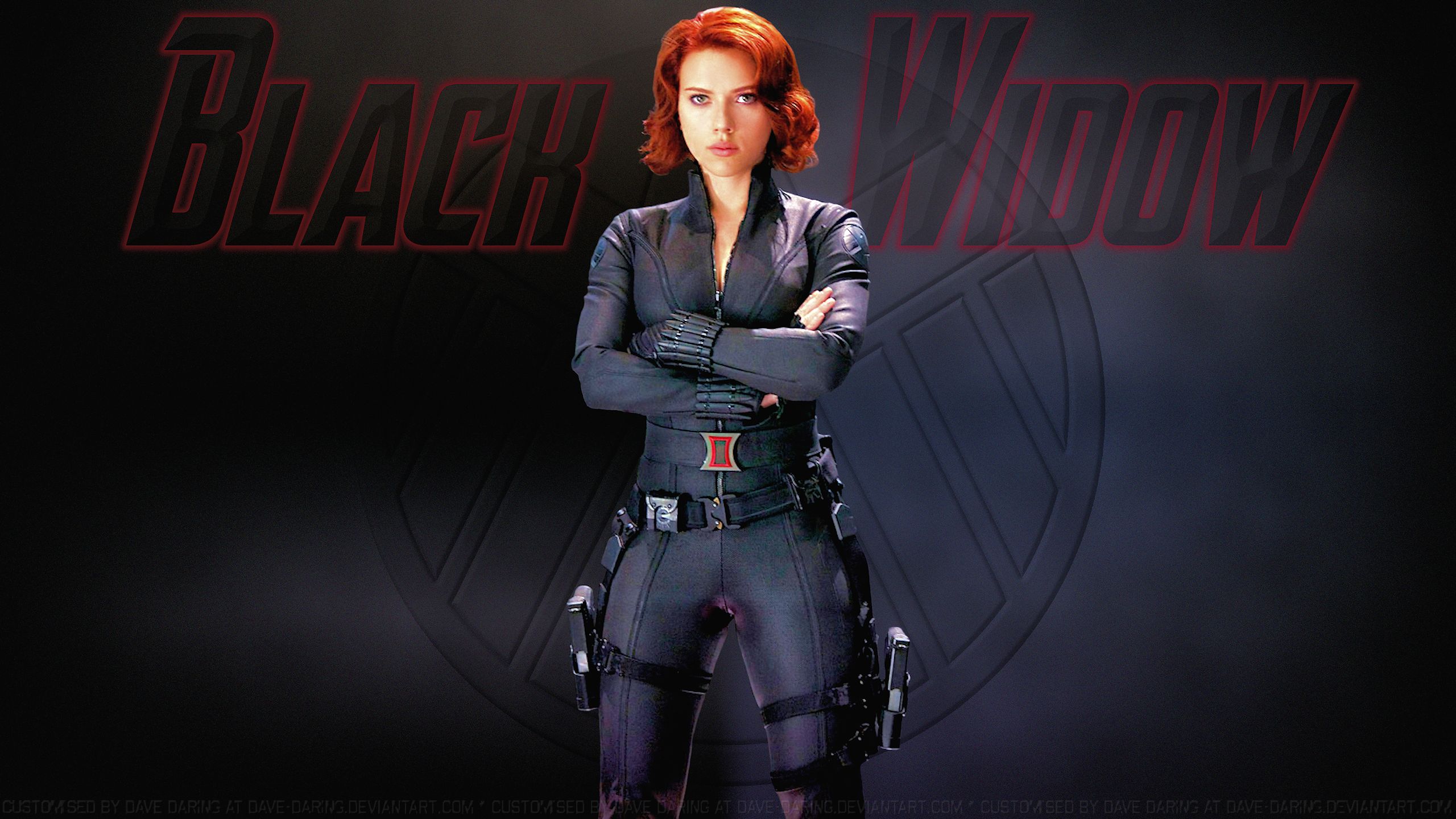Black Widow Scarlett Johansson Avengers Age Of Ultron Full Hd Wallpapers  For Desktop 2560x1440 : 