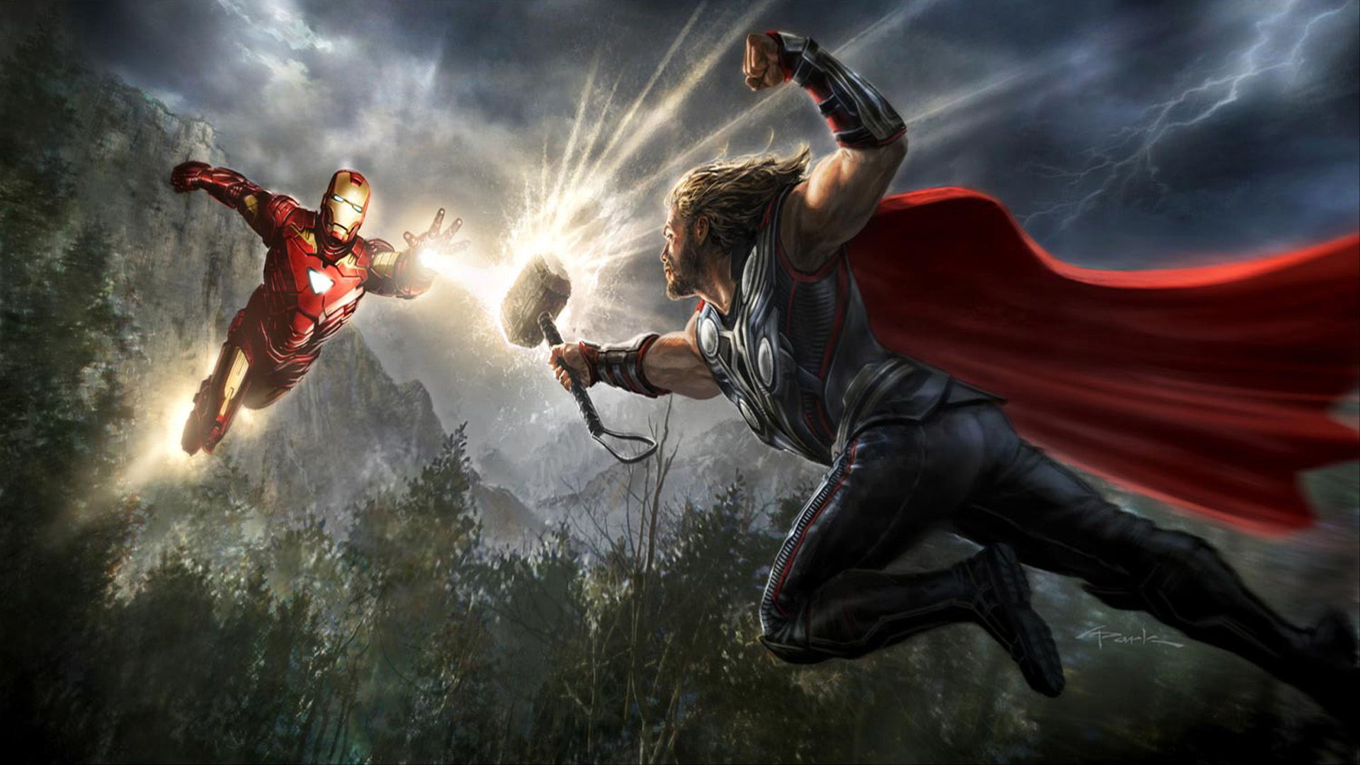 Thor And Iron Man The Avengers Marvel Movies Full Hd 