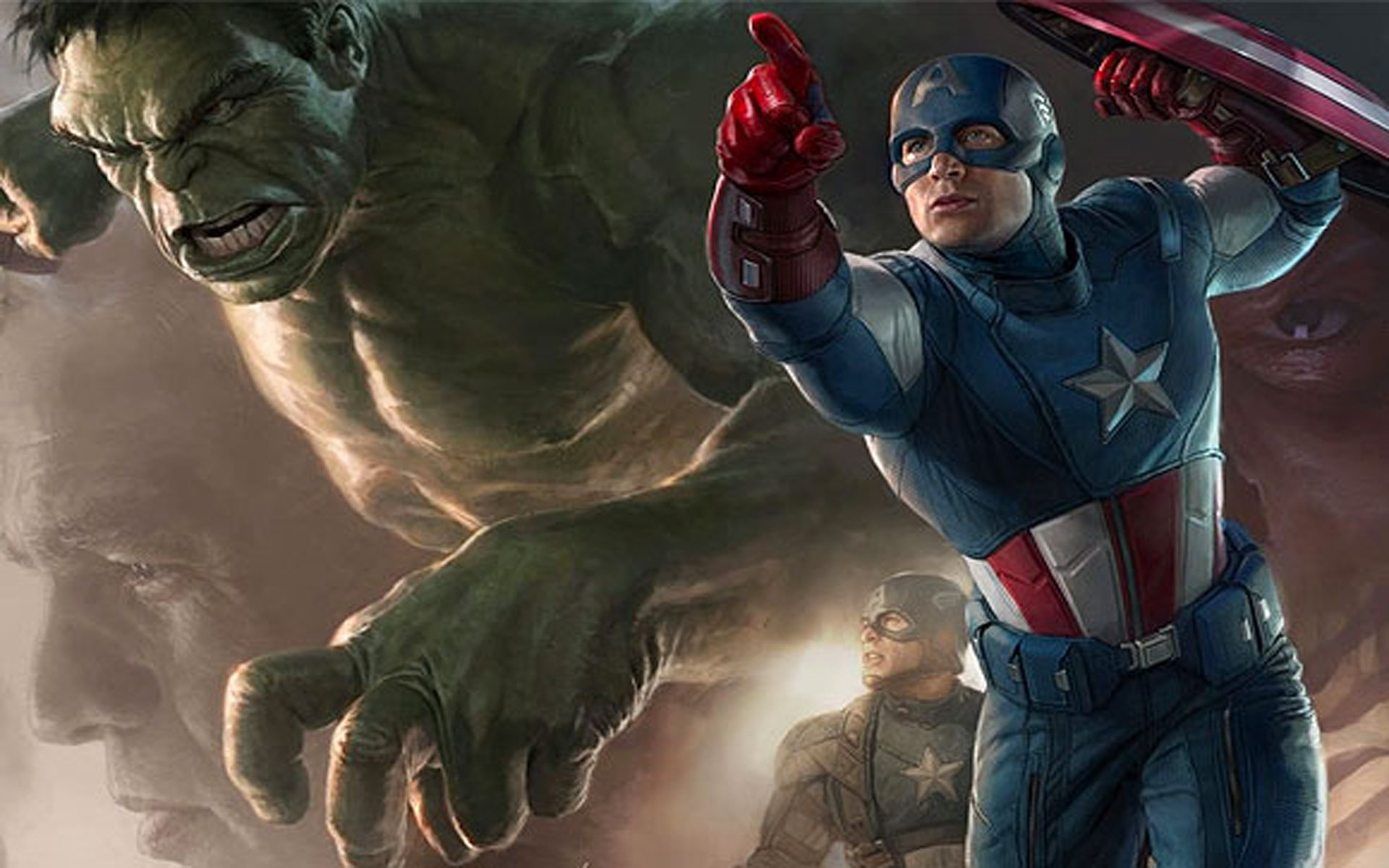 Unused Character Portraits From The Avengers Captain America And Hulk Deskt...