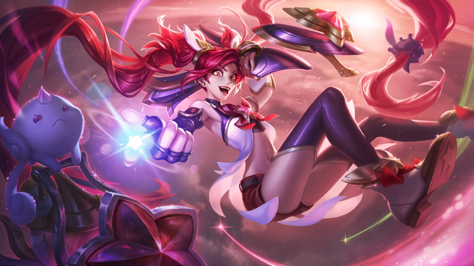 League Of Angels 2 Caracters Star Guardian Jinx Splash Art Artwork Wallpape...