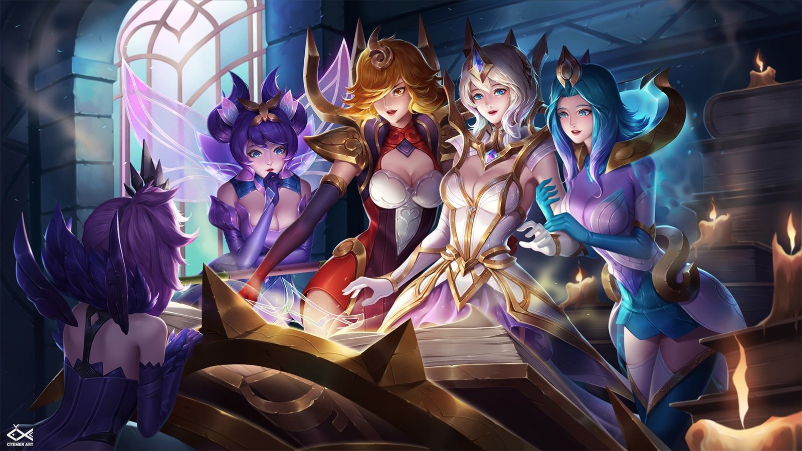 Elementalist Lux Skin Video Game League Of Angel Fan Art Hd Wallpaper