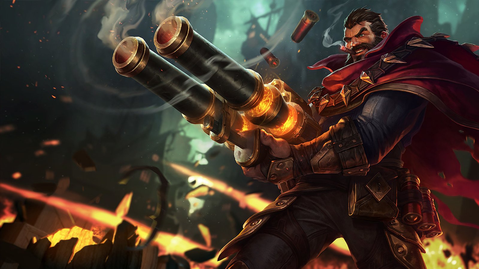 League Of Legends Hero Graves Splash Character Art Wallpaper Hd