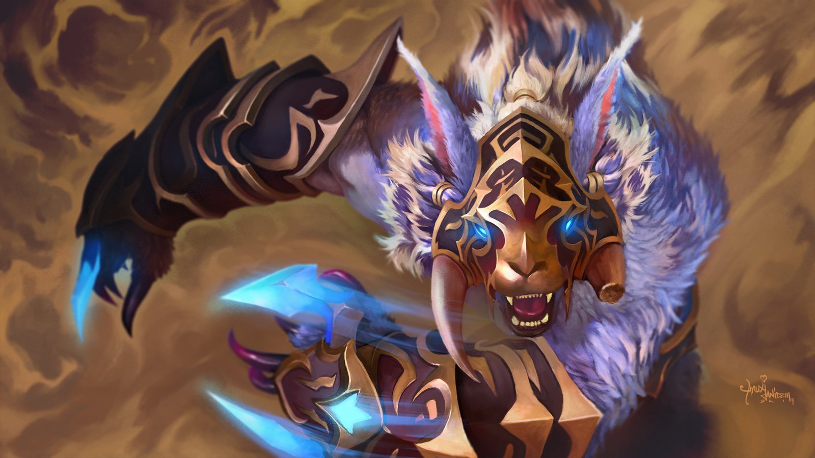 Ursa Warrior Ferocious Heart Dota 2 Hero Fan Art Wallpaper For Tablet