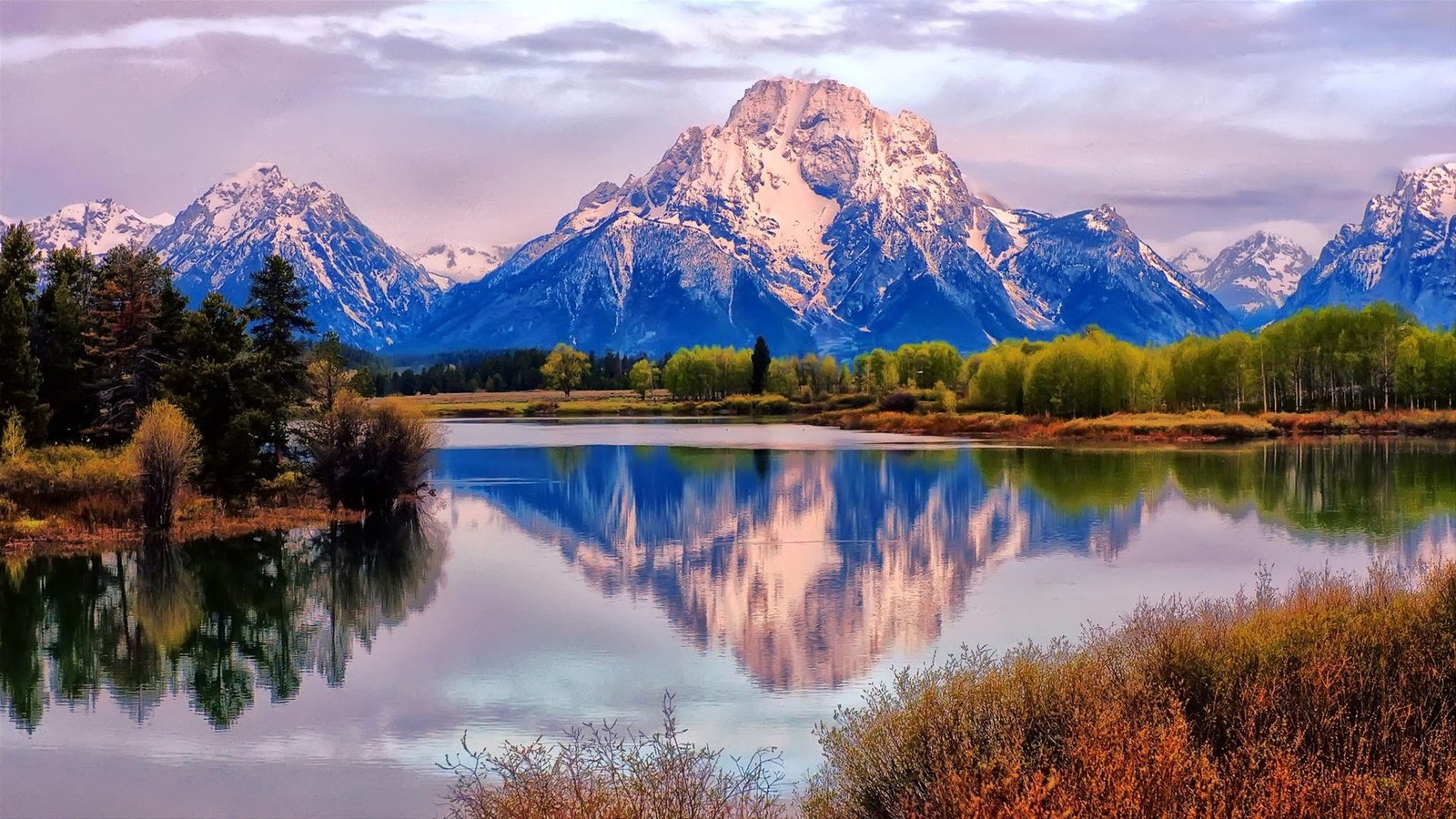 Wyoming Grand Teton National Park Mount River Snake River Nature