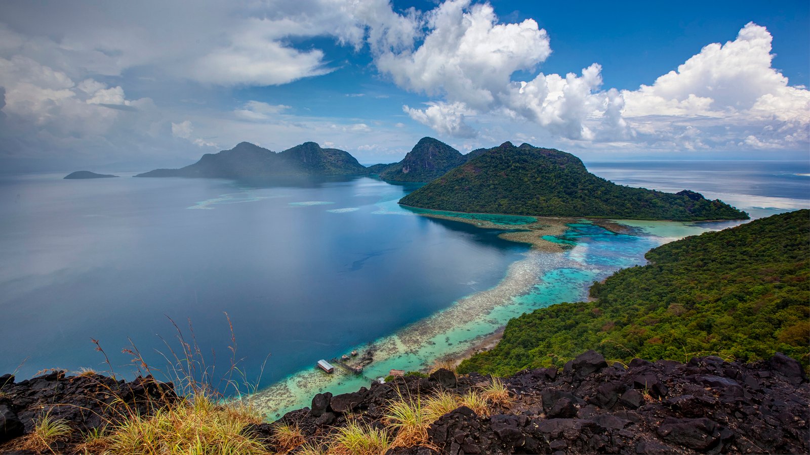 Port Bohey Dulang Island Semporna Borneo Malaysia Wallpaper Hd