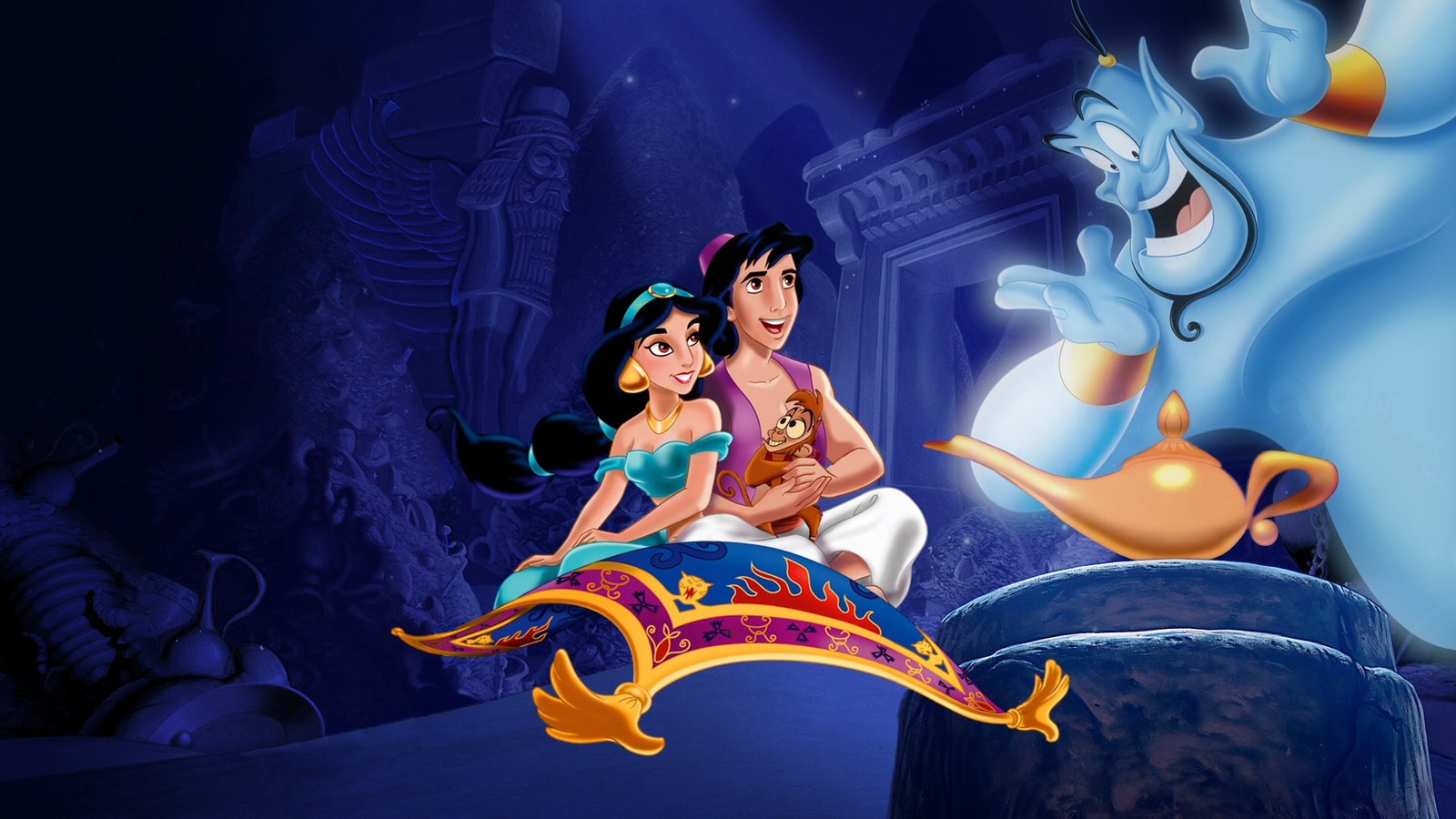 httpsaladdin and jasmina spirit of aladdins lamp disney hd wallpaper 1920x1080