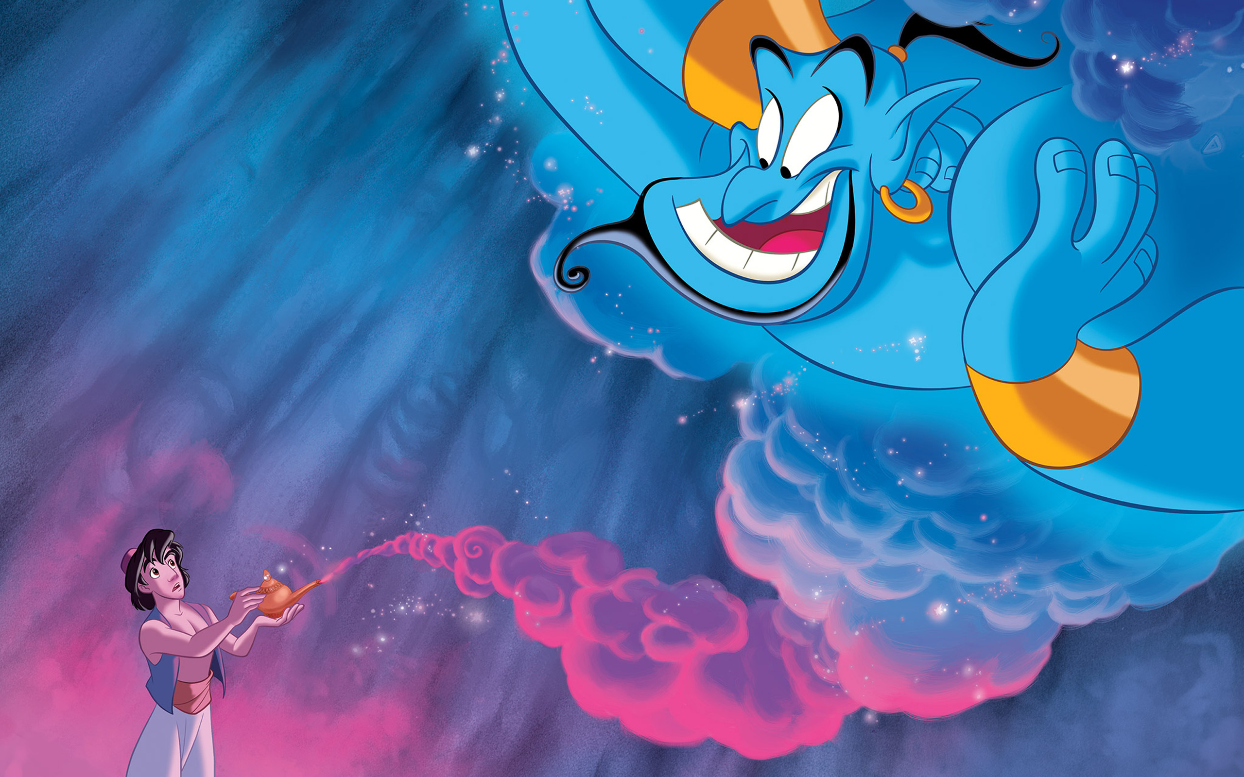 Aladdin And The Spirit Of Magic Lamp Disney Wallpaper Hd ...