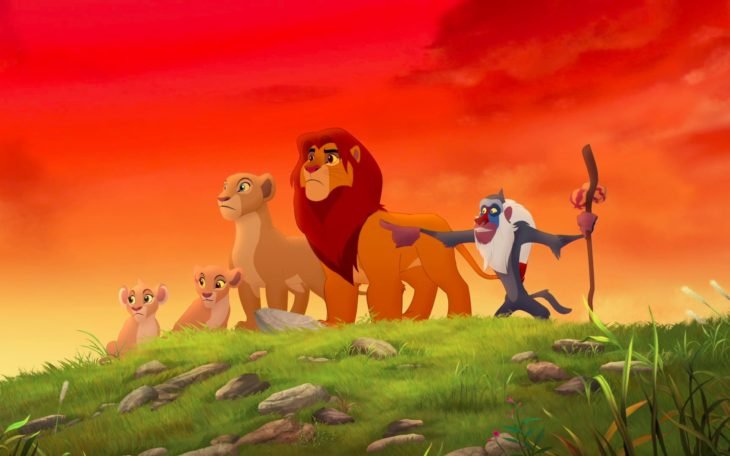 Cartoons Disney The Lion King African Oasis Simba Timon And Pumbaa Best ...