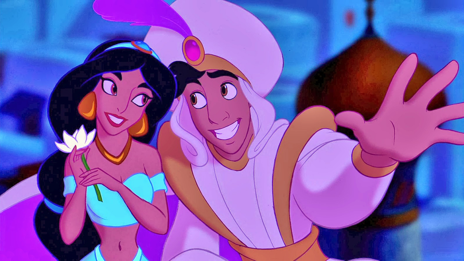 Aladdin As Prince Ali And Princess Jasmine Hd Wallpaper 1920x1080 :  