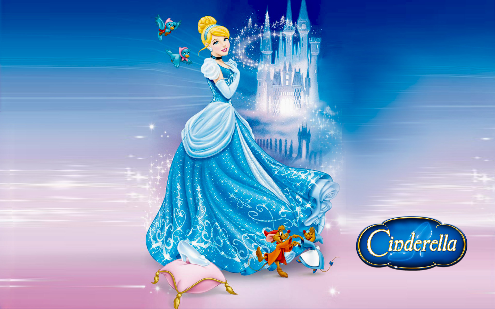 Castle of Cinderella and friends Jaq and Perla Cartoons Pictures Desktop HD...