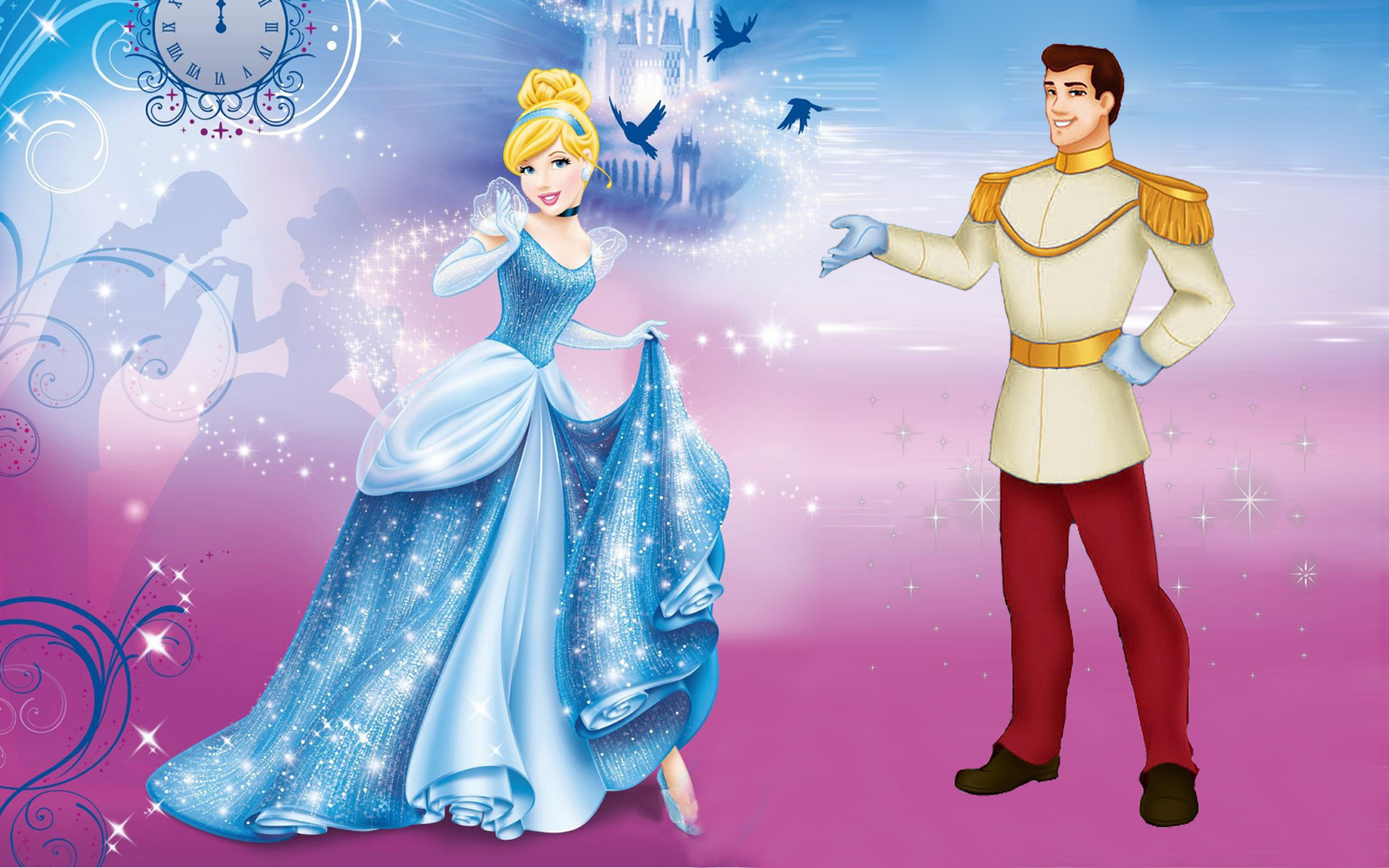 Disney Princess Cinderella And Prince Charming Desktop Backgrounds For Mobi...