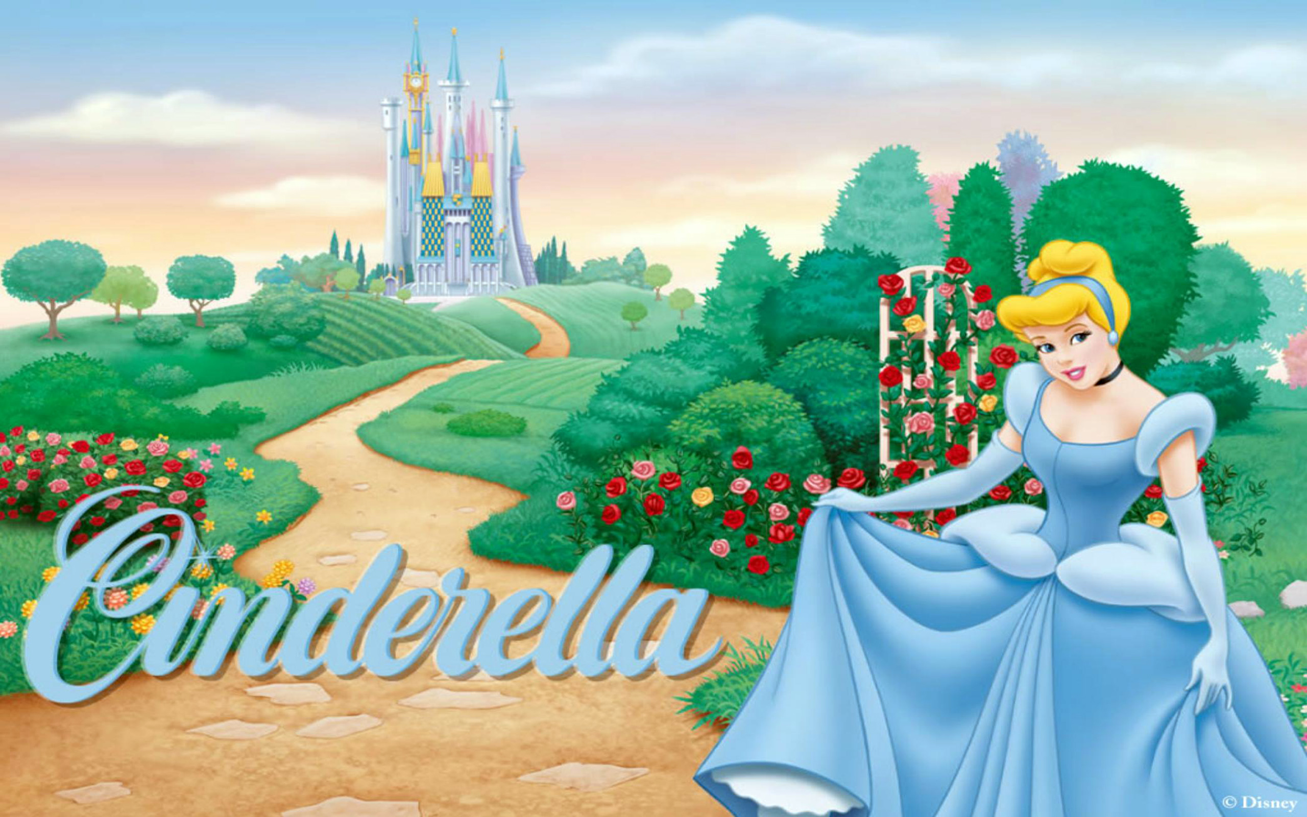 Princess Cinderella White Beauty Cinderella Castle Cartoons Images For  Desktop Wallpaper 2560x1600 : 