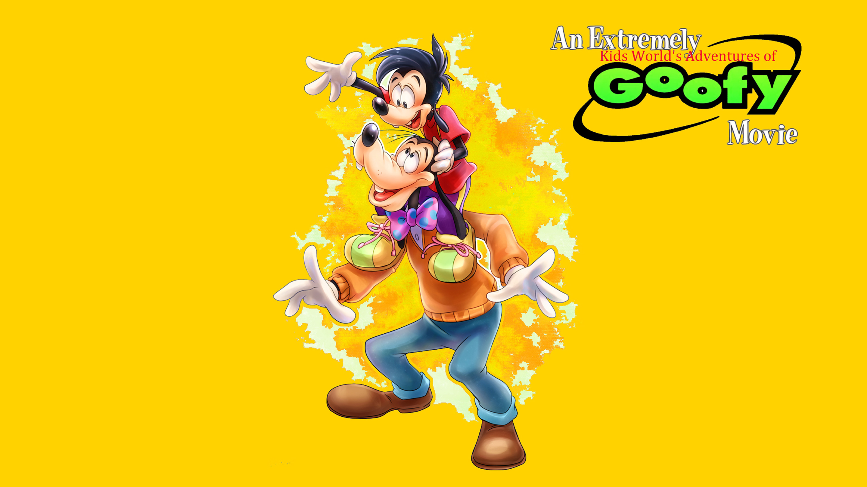 An Extremely Goofy Movie Goofy And Max Disney Cartoon Poster Wallpapers Hd  For Mobile Phones Tablet And Pc 2880x1620 : 