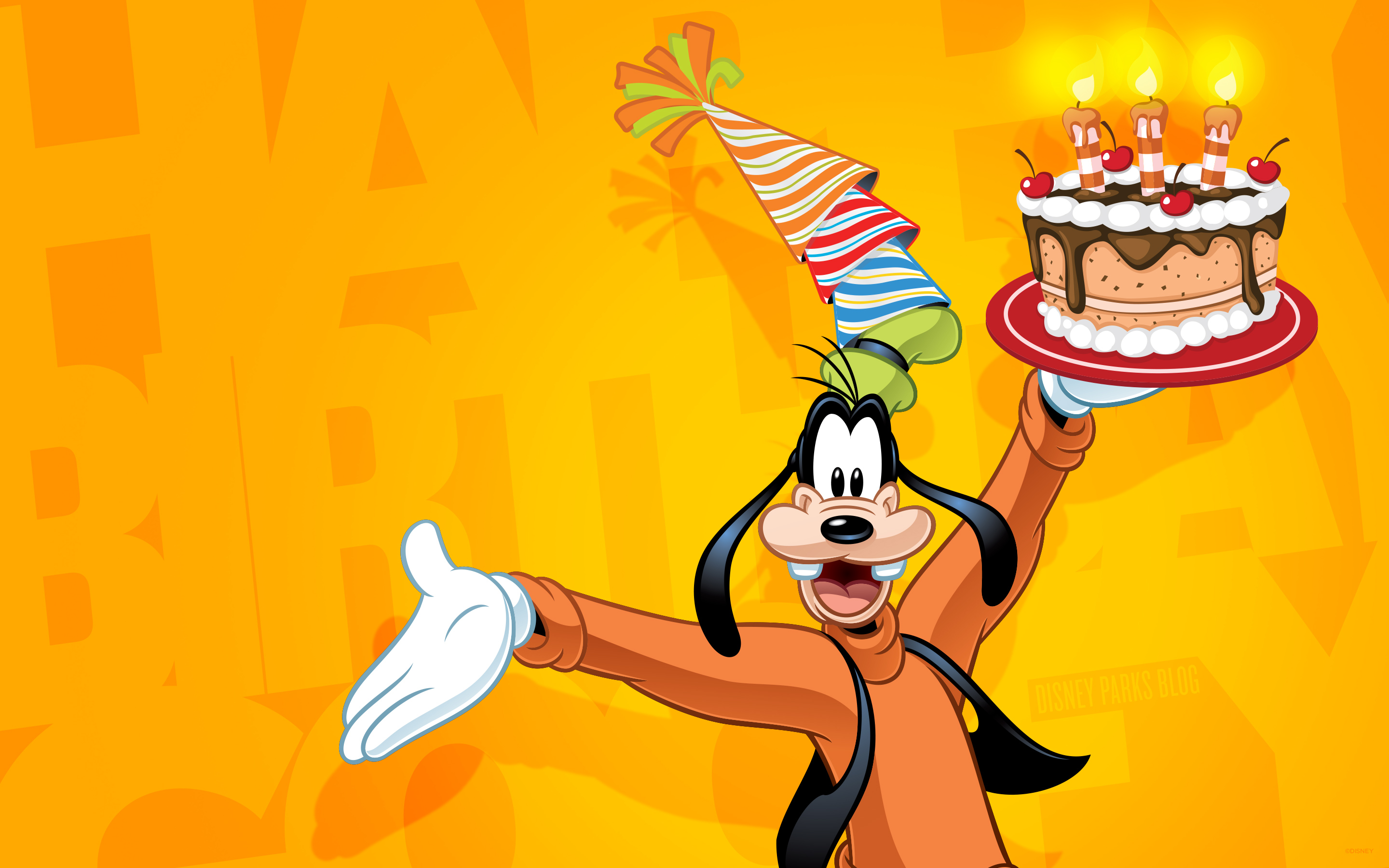 Goofy Celebrate Happy Birthday Disney Wallpaper 2880x1800