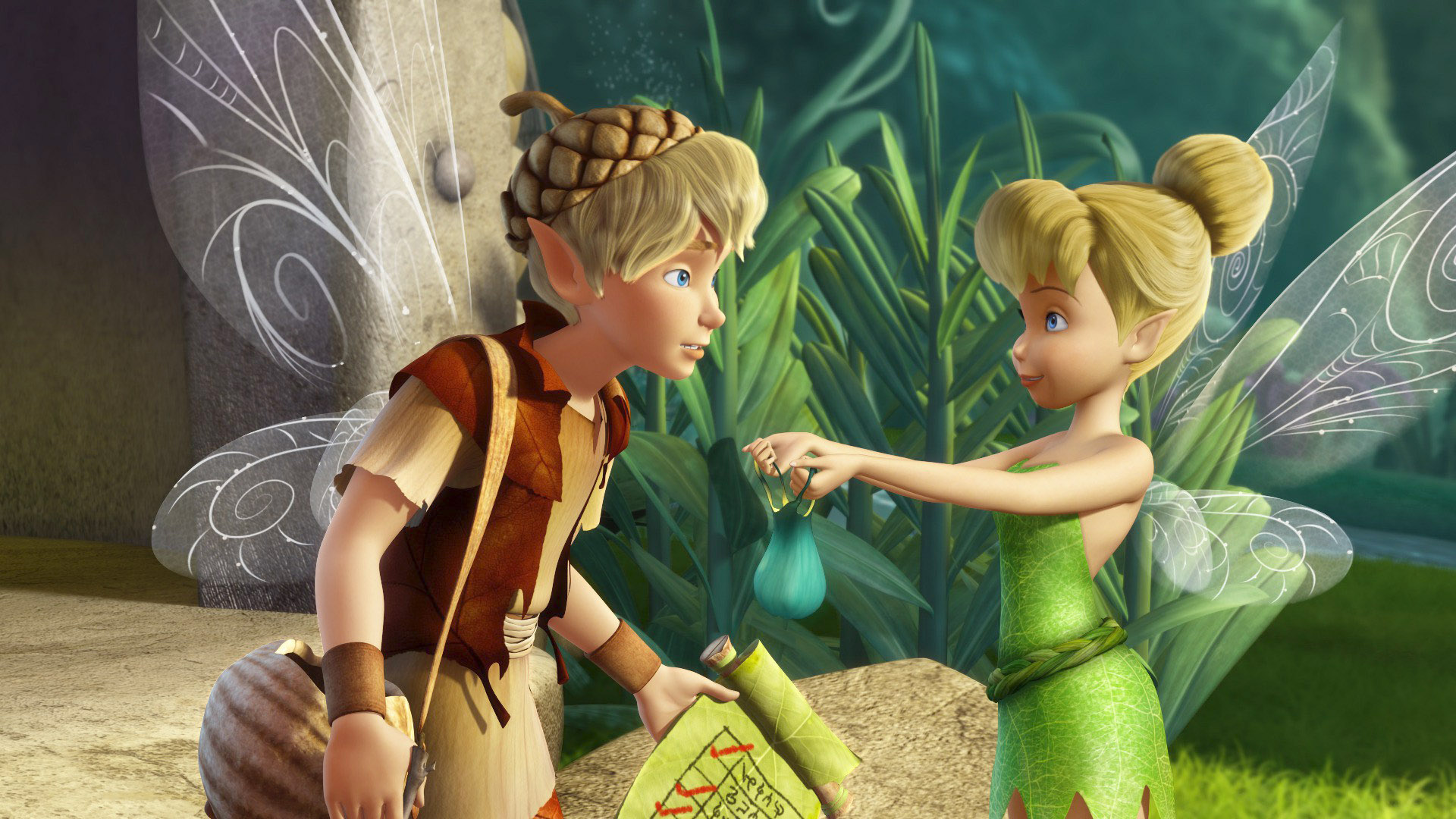 The Lost Treasure Cartoon Disney Tinker Bell And Terence Screen Picture Wal...