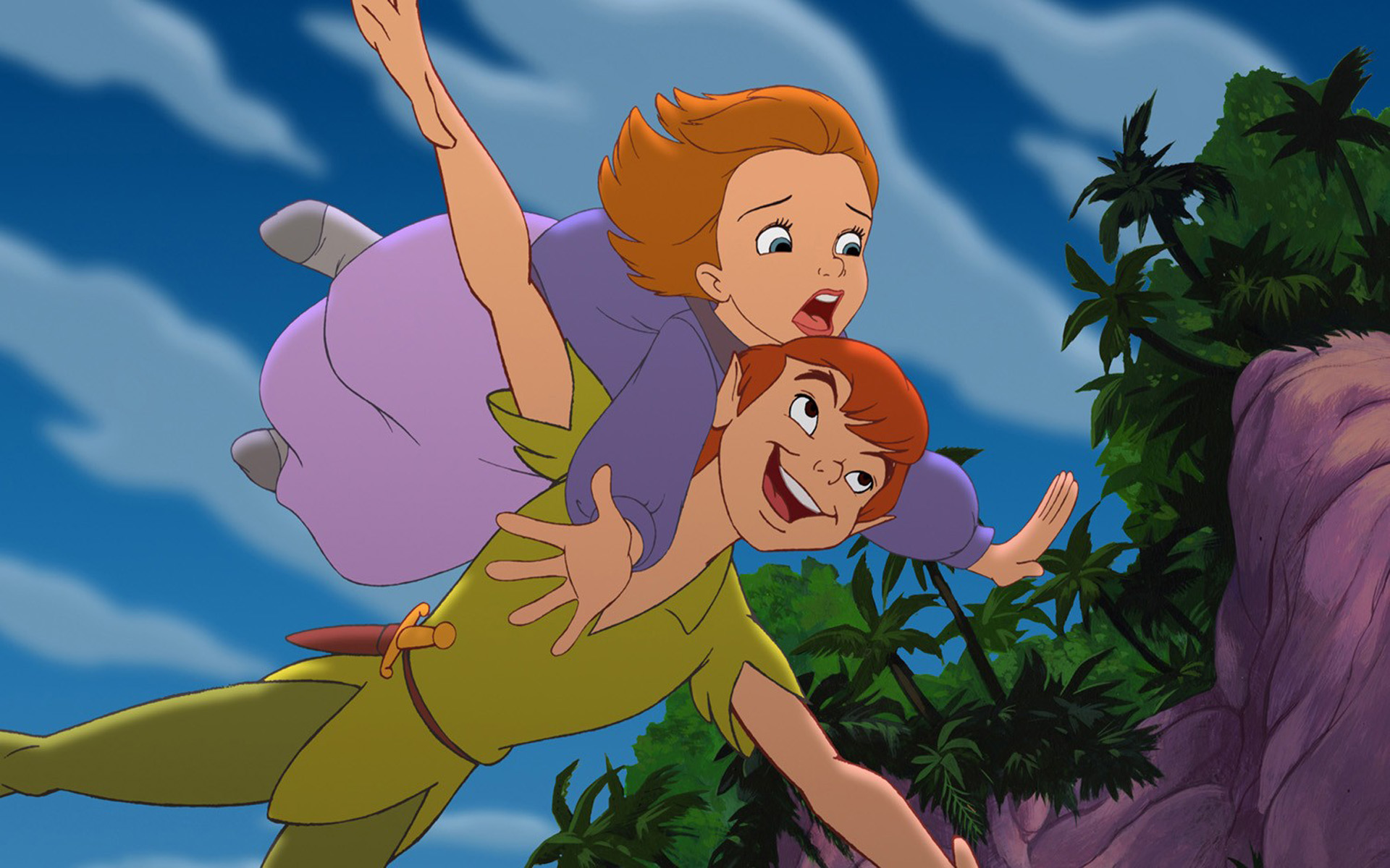 Download Wendy Darling And Peter Pan Return To Never Land Cartoon Screensho...