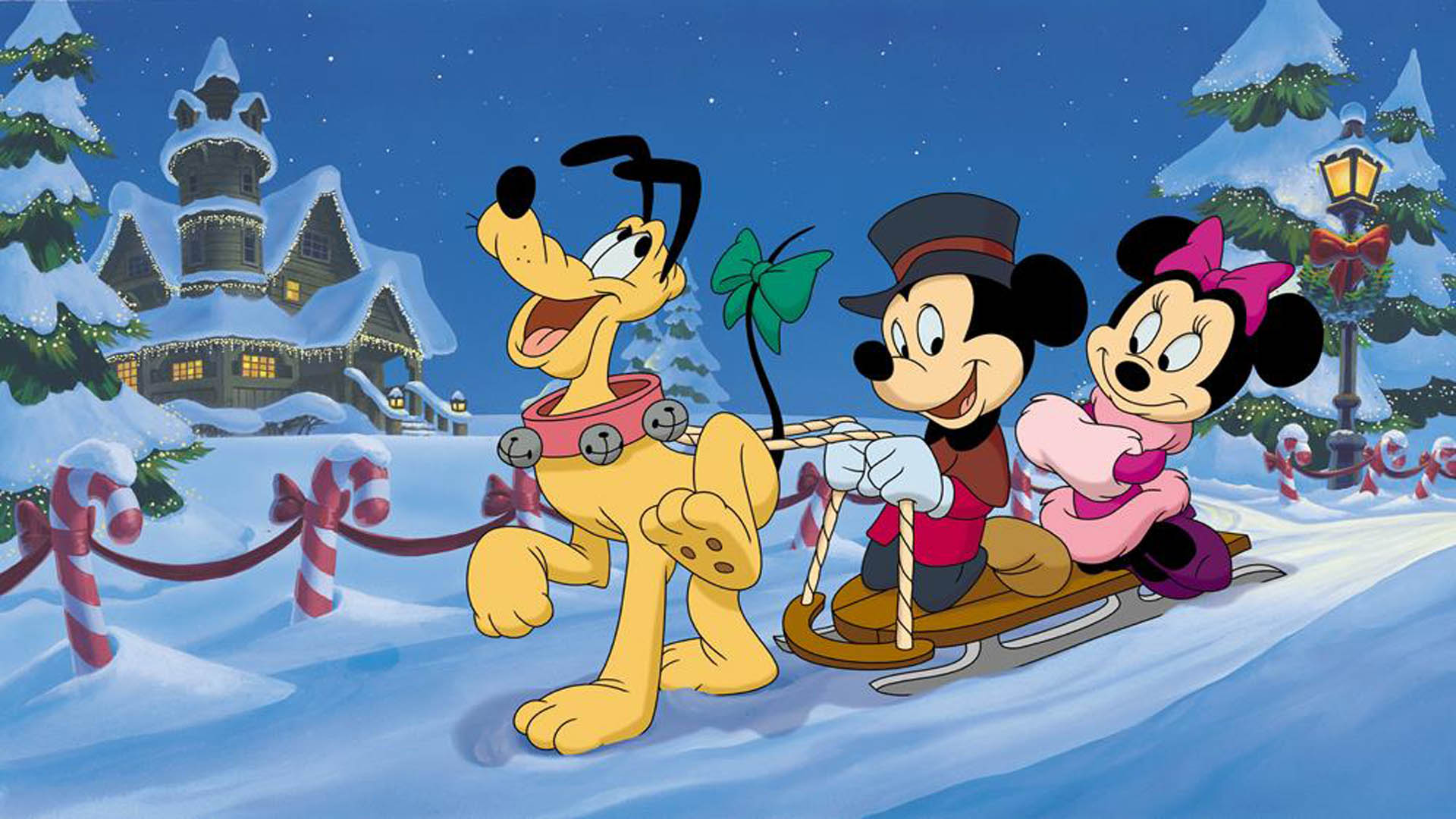 Download Disney Christmas iPhone Mickey Minnie And Goofy Wallpaper   Wallpaperscom