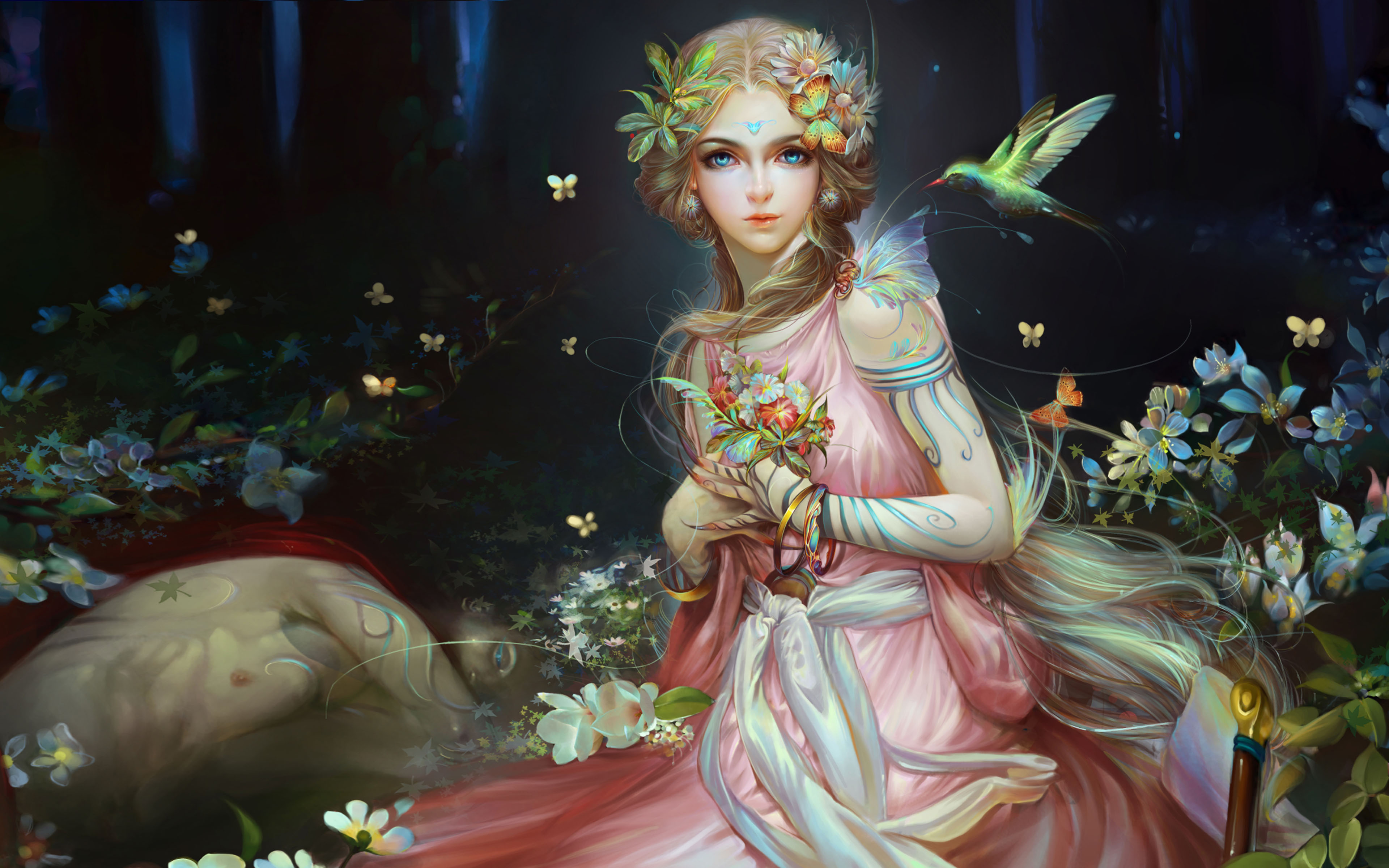 Beautiful Fairy Fantasy Girl Mythical Creature In The ...