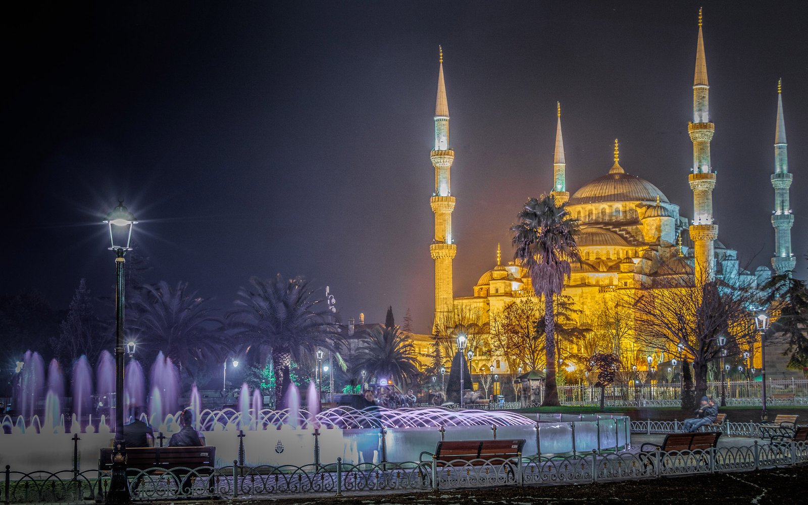  Blue Mosque Istanbul Turkey Night Photography Ultra Hd 