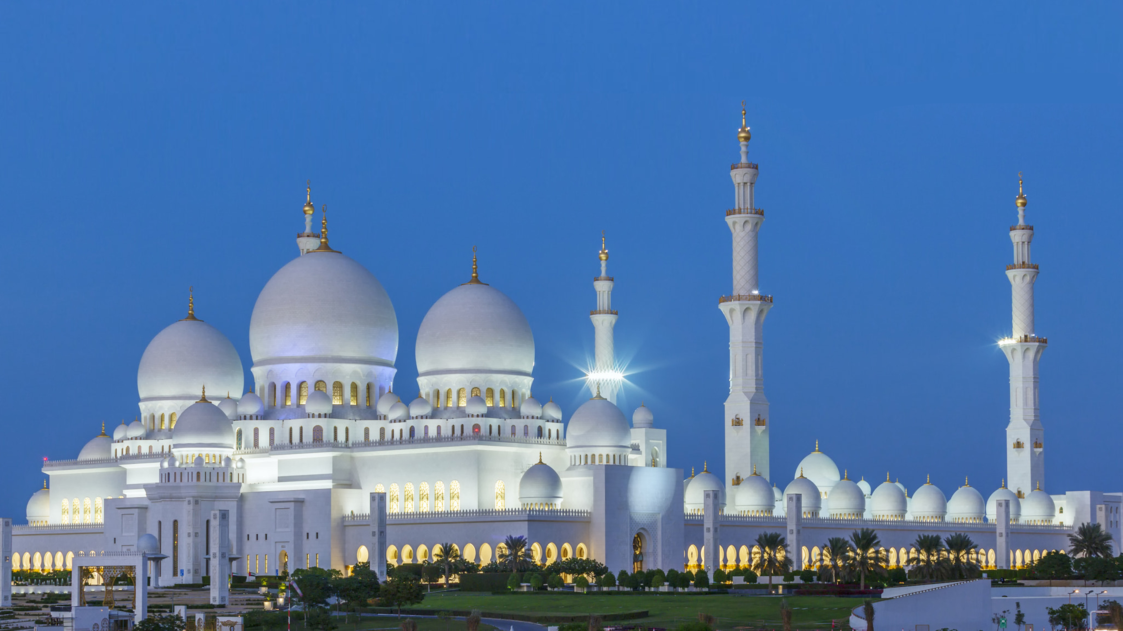  Abu  Dhabi Sheikh Zayed Mosque View At Night Uae 4k Ultra 