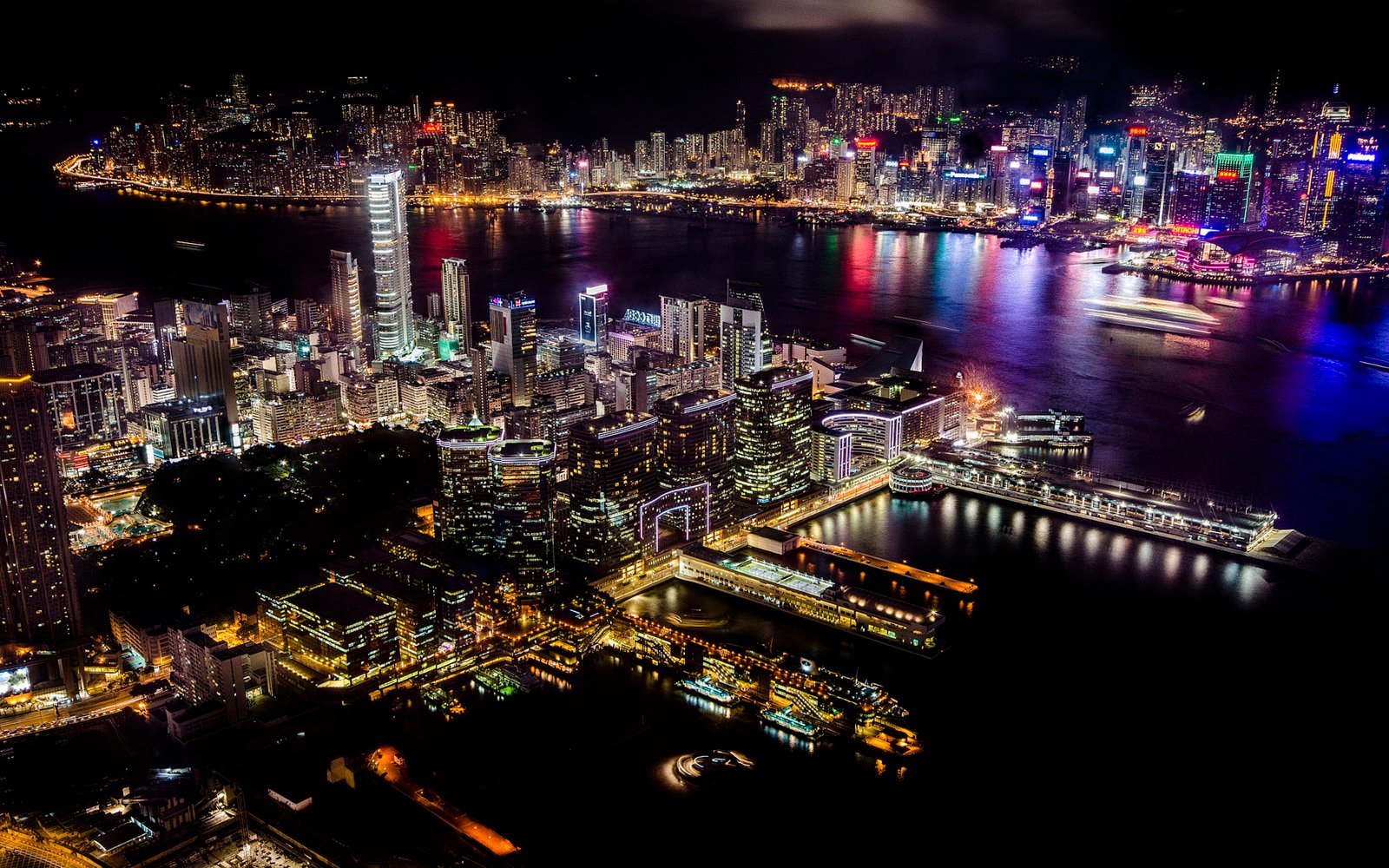 351984 China Hong Kong Megapolis Night Skyline 4k  Rare Gallery HD  Wallpapers