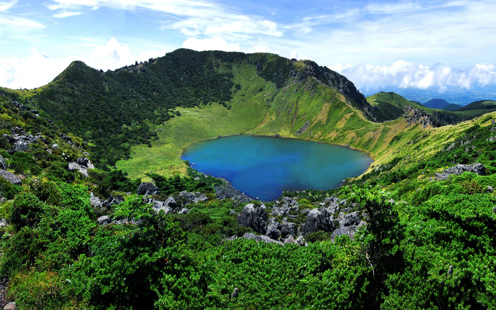 Mountain Halla National Park Hallasan Jeju Island Shield Volcano In