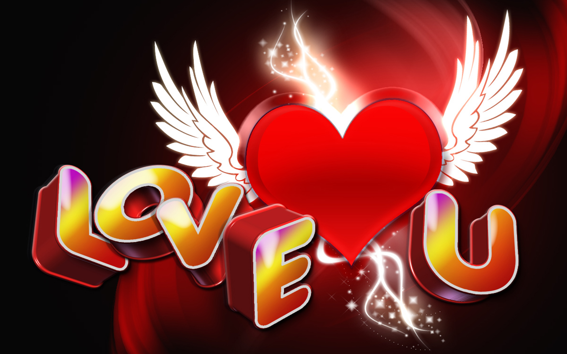 I Love You You Are My Angel Love Red Heart 3d Angel Wings 4k Ultra Hd  Desktop Wallpapers For Computers Laptop Tablet And Mobile Phones :  