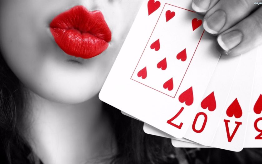 Love Pictures Red Lips Love Kiss Card Game Wallpaper Hd : 